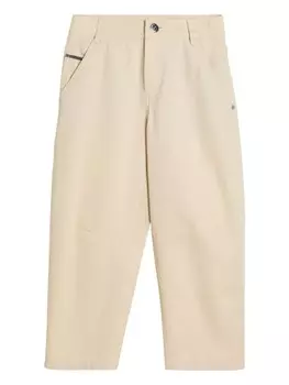 Brunello Cucinelli Kids брюки с декором Monili, нейтральный цвет