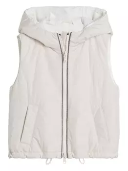 Brunello Cucinelli Kids дутый жилет Thermore, белый