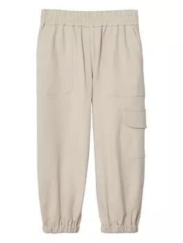 Brunello Cucinelli Kids elasticated-waist track pants, нейтральный цвет