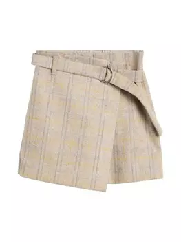 Brunello Cucinelli Kids фланелевая юбка, нейтральный цвет