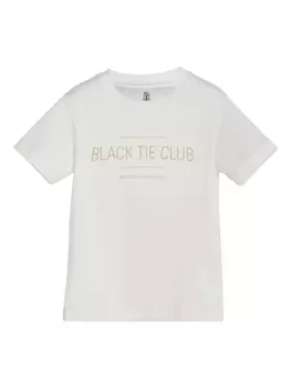 Brunello Cucinelli Kids футболка с надписью, белый