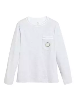 Brunello Cucinelli Kids хлопковая футболка, серый