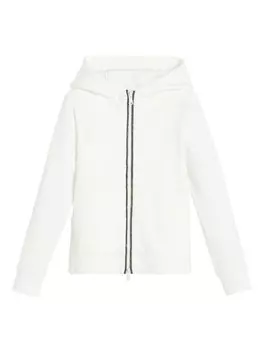 Brunello Cucinelli Kids худи на молнии, белый