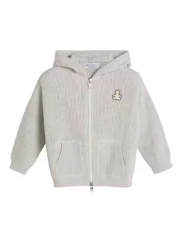 Brunello Cucinelli Kids кашемировое худи, серый