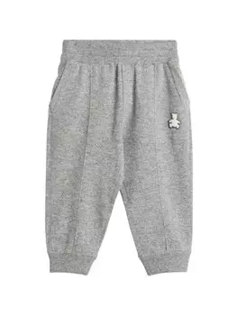 Brunello Cucinelli Kids кашемировые спортивные брюки, серый