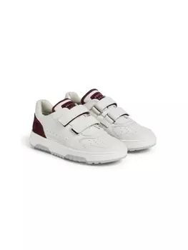 Brunello Cucinelli Kids кроссовки на липучках, белый