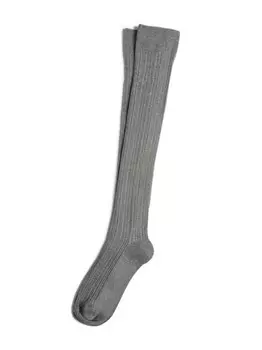 Brunello Cucinelli Kids носки из ткани ламе, серый