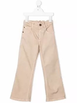 Brunello Cucinelli Kids прямые джинсы, нейтральный цвет