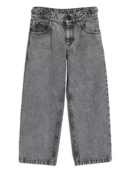 Brunello Cucinelli Kids прямые джинсы, серый