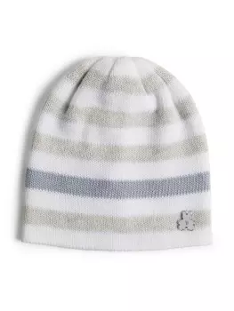 Brunello Cucinelli Kids шапка бини Bernie с логотипом, серый