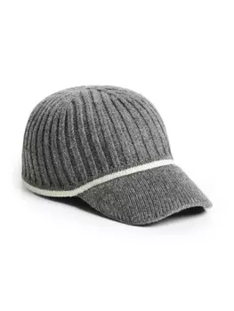 Brunello Cucinelli Kids шапка из смесовой шерсти, серый