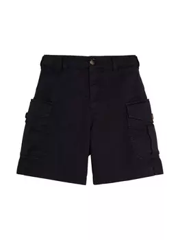Brunello Cucinelli Kids шорты карго прямого кроя, синий