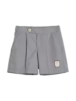 Brunello Cucinelli Kids шорты с логотипом, серый