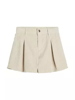 Brunello Cucinelli Kids шорты со складками, нейтральный цвет