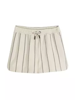 Brunello Cucinelli Kids шорты в полоску, нейтральный цвет