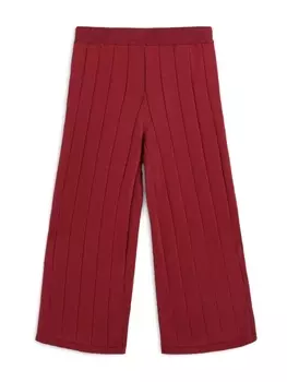 Brunello Cucinelli Kids спортивные брюки в рубчик, красный