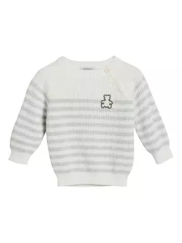 Brunello Cucinelli Kids свитер в полоску, белый