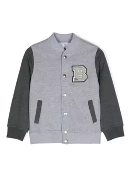 Brunello Cucinelli Kids толстовка с логотипом, серый