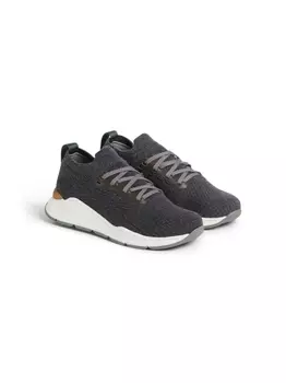 Brunello Cucinelli Kids трикотажные кроссовки, серый