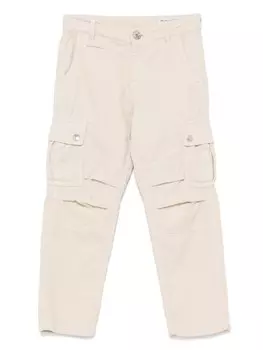 Brunello Cucinelli Kids вельветовые брюки, нейтральный цвет