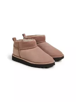 Brunello Cucinelli Kids замшевые ботинки, розовый