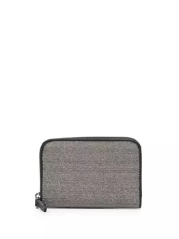 Brunello Cucinelli кошелек на молнии с декором Monili, серебристый