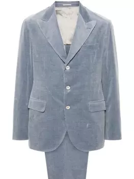 Brunello Cucinelli костюм с однобортным пиджаком, синий