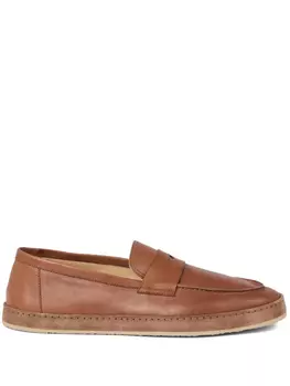 Brunello Cucinelli кожаные лоферы, коричневый