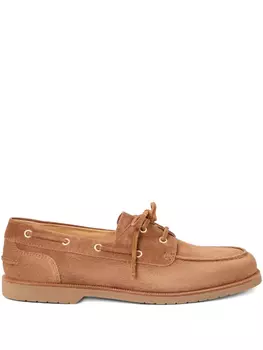 Brunello Cucinelli кожаные лоферы, коричневый