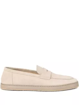 Brunello Cucinelli кожаные лоферы, нейтральный