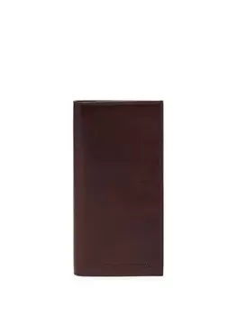 Brunello Cucinelli кожаный держатель для карточек, складывающийся пополам, фиолетовый