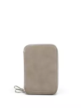 Brunello Cucinelli кожаный футляр для очков, коричневый