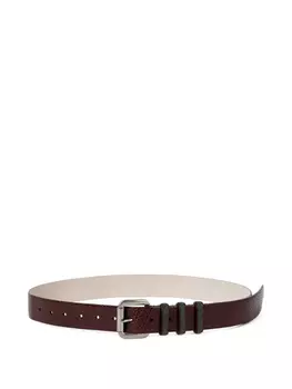 Brunello Cucinelli кожаный ремень, коричневый