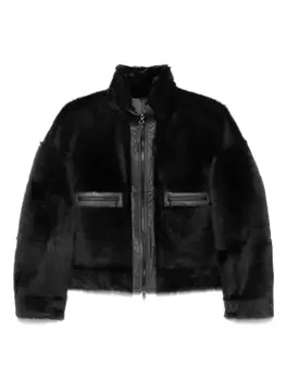 Brunello Cucinelli куртка из овчины, серый