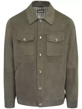 Brunello Cucinelli куртка на кнопках, зеленый