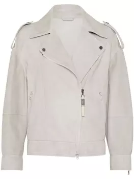 Brunello Cucinelli куртка на молнии, серый