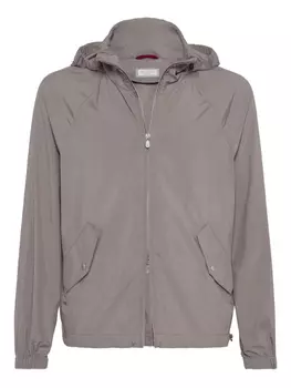 Brunello Cucinelli куртка с капюшоном, серый