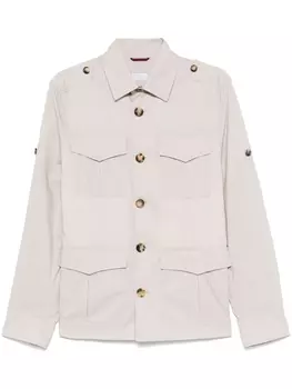 Brunello Cucinelli куртка с карманами, нейтральный