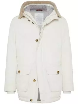 Brunello Cucinelli куртка с подкладкой, белый