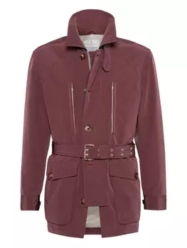 Brunello Cucinelli куртка с поясом, красный