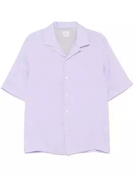 Brunello Cucinelli льняная рубашка, фиолетовый