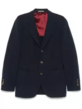 Brunello Cucinelli льняной пиджак, синий