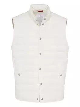 Brunello Cucinelli легкий жилет, белый
