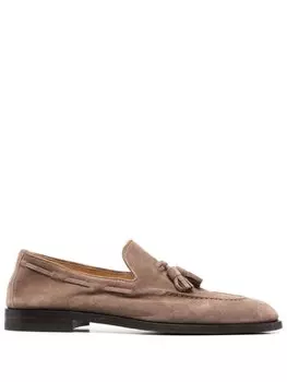 Brunello Cucinelli лоферы с кисточками, коричневый