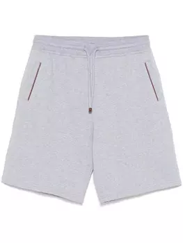 Brunello Cucinelli меланжевые шорты, серый