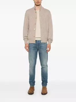 Brunello Cucinelli меланжевый кардиган, нейтральный цвет