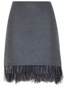 Brunello Cucinelli мини-юбка от кутюр, серый
