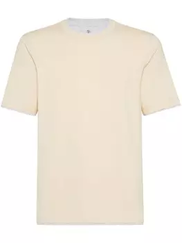 Brunello Cucinelli многослойная футболка, нейтральный