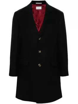 Brunello Cucinelli однобортное пальто, черный