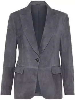 Brunello Cucinelli однобортный пиджак, серый